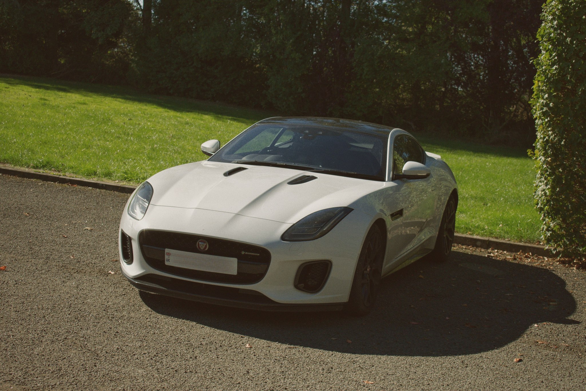 White Jaguar F-Pace outside Harrogate Jagwar Specialists