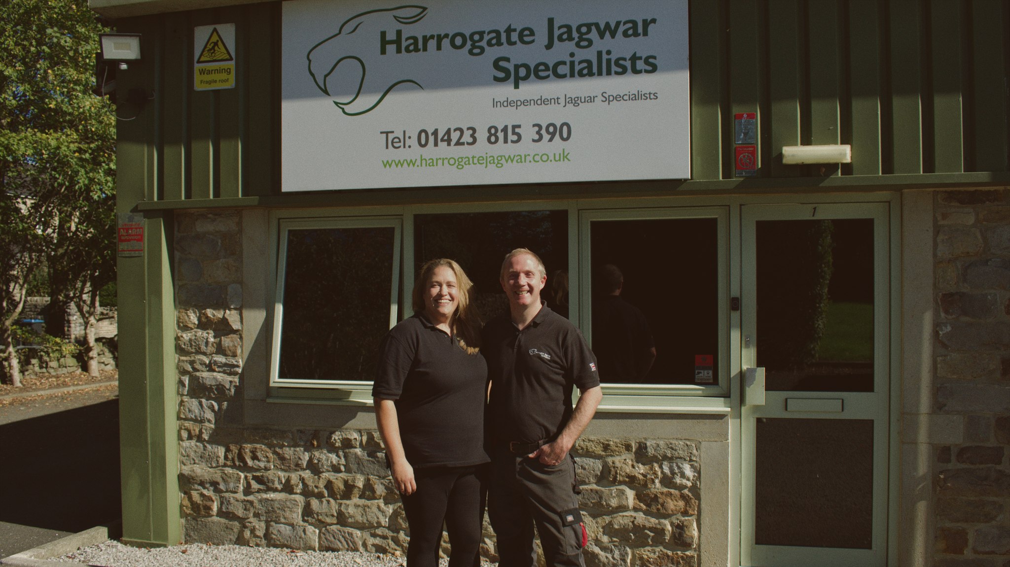 Trevor and Layla Montgomery at Harrogate Jagwar Specialists