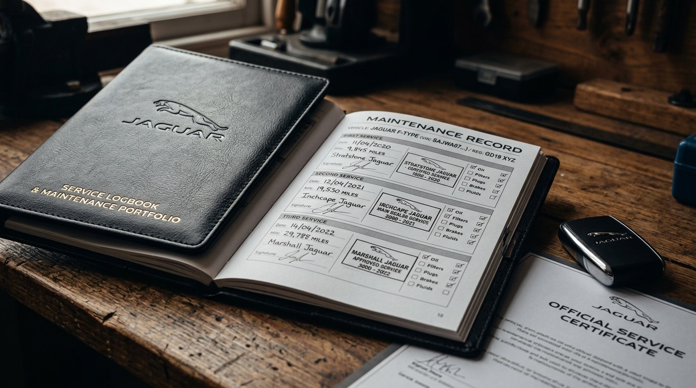 Official Jaguar Service Logbook and Scheduled Maintenance Records